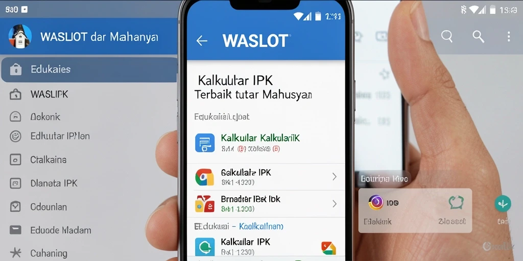 Antarmuka pengguna aplikasi WASLOT untuk menghitung IPK dengan mudah.
